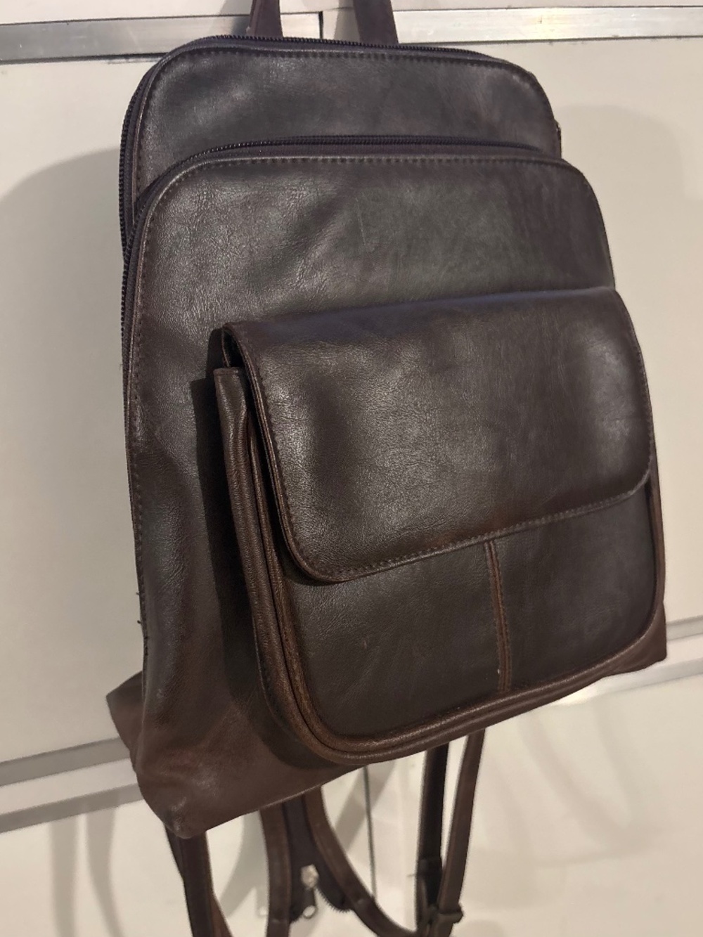 Bay Studio Women’s Small Backpack Brown Double Compartments